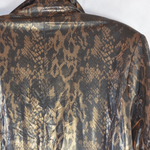 FUDA New York Animal Print Rain/Weather Coat SZ L - Picture 7 of 9